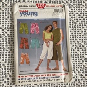 Bursa Young Fashion Sewing Pattern, Number 8236 Unisex, Easy to make.